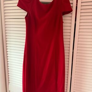 Elegant Red Women’s Sheath Dress